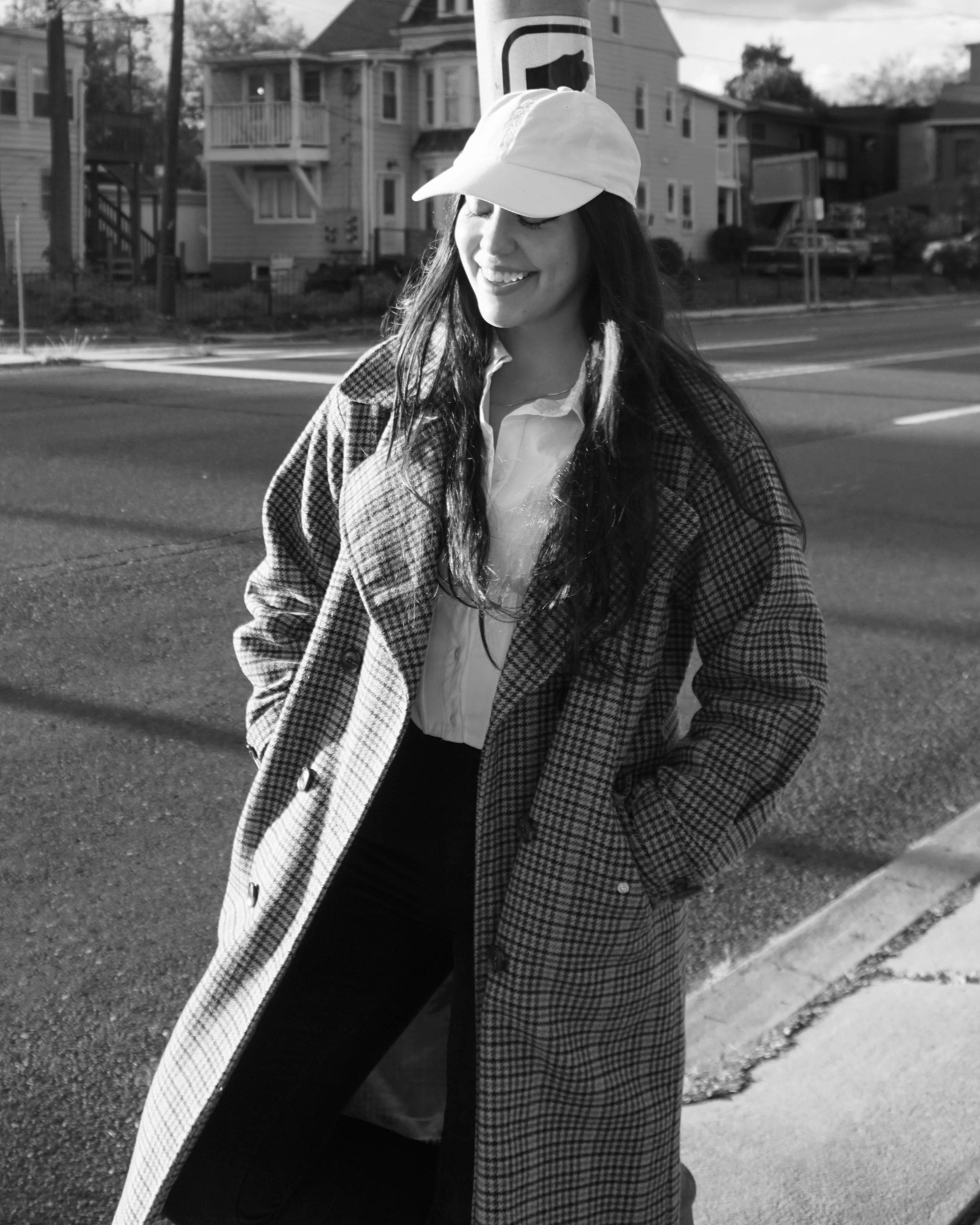 Image of Mia smiling in her hometown