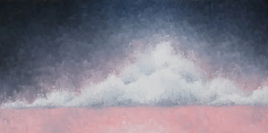 Romantic Evening - You Don't Have to Go 18"x36" Oil on canvas - Sold
