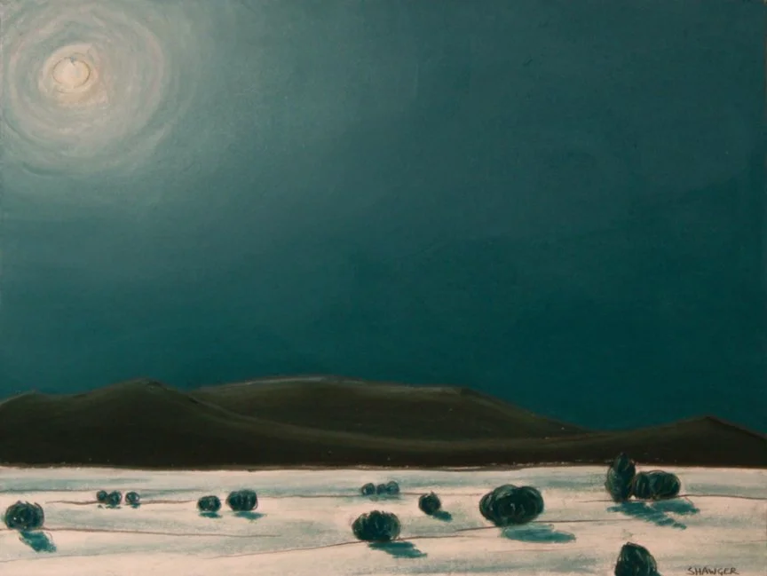 Moonscape - NuPastel and Graphite on paper