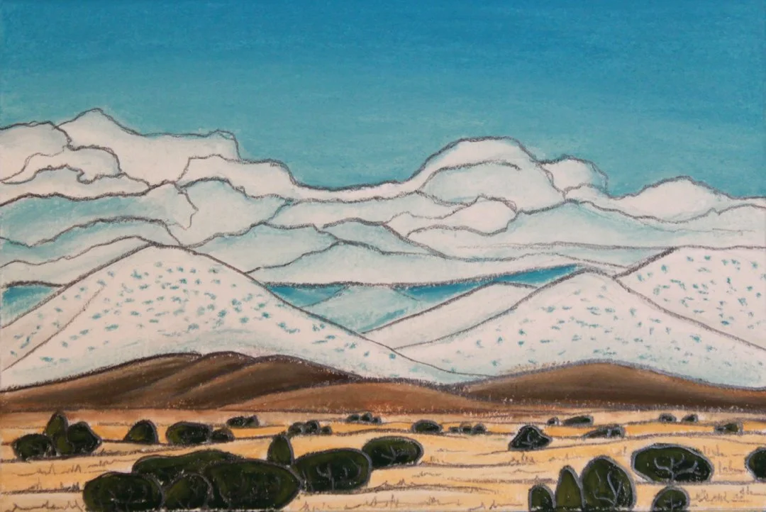 Winter's Message - NuPastel and Graphite on paper