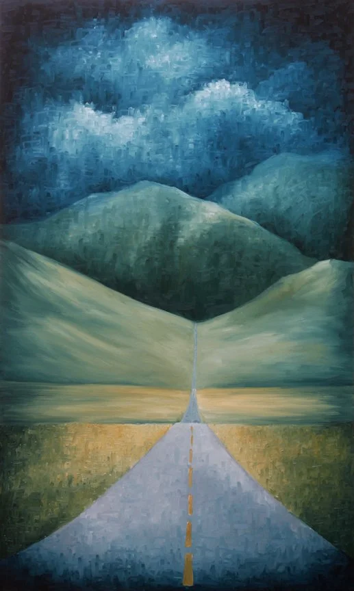 Meet Me in the Mountains 60"x36" Oil on canvas - Sold