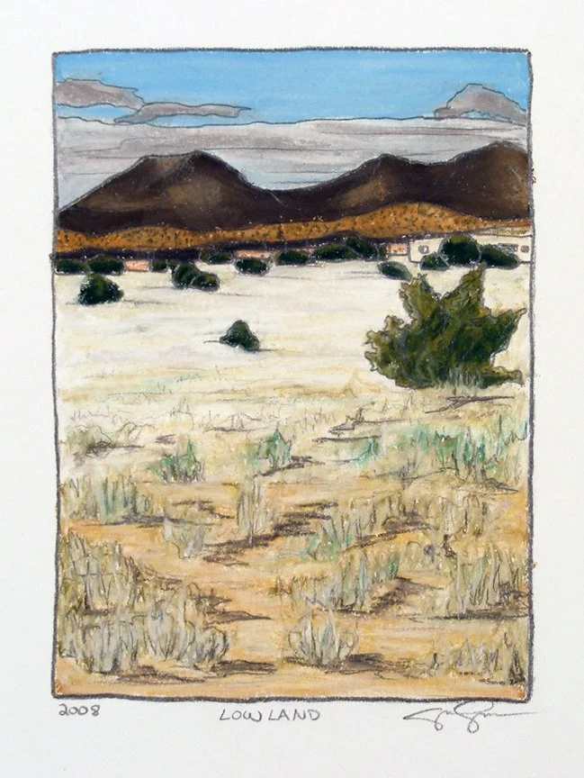 Lowland - NuPastel and Graphite on paper