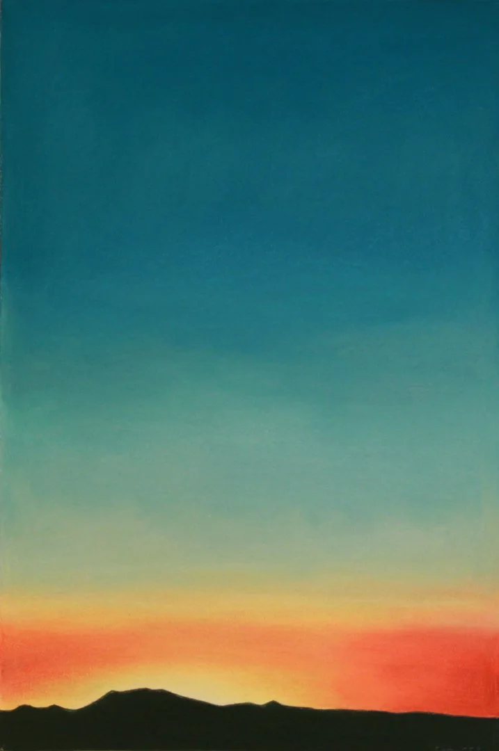 New Moon Mesa - NuPastel and Graphite on paper