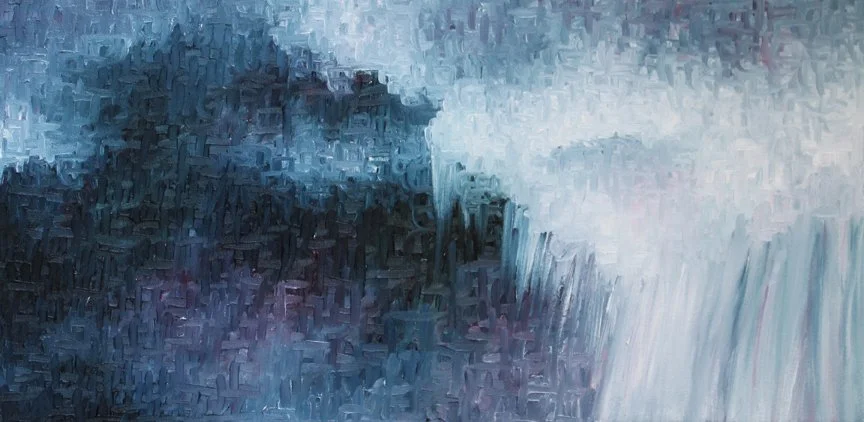 Dark Paradise 12"x24" Oil on canvas - Sold