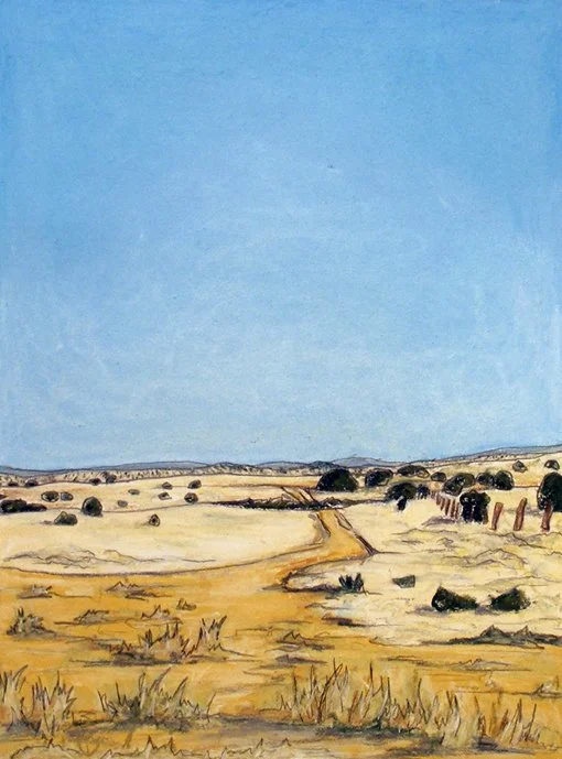 Eldorado Road NM - NuPastel and Graphite on paper