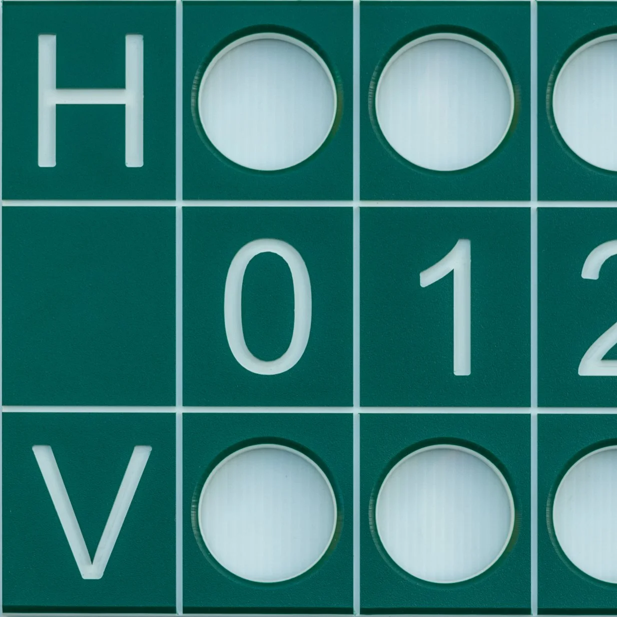 Tennis Scoreboard in Green