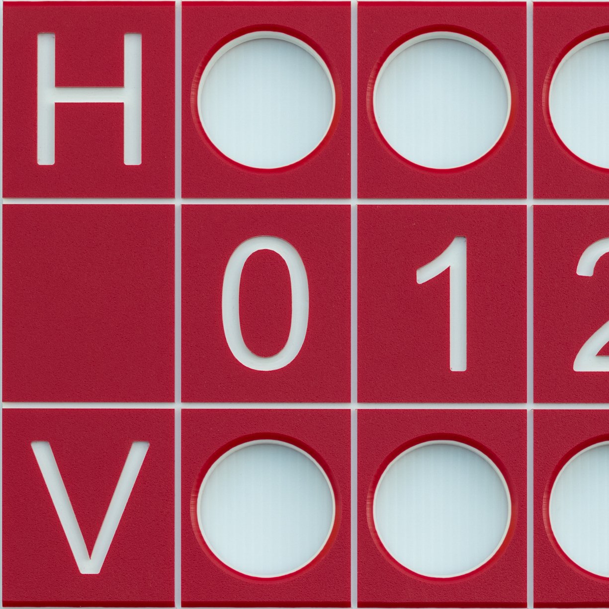 Tennis Scoreboard in Red