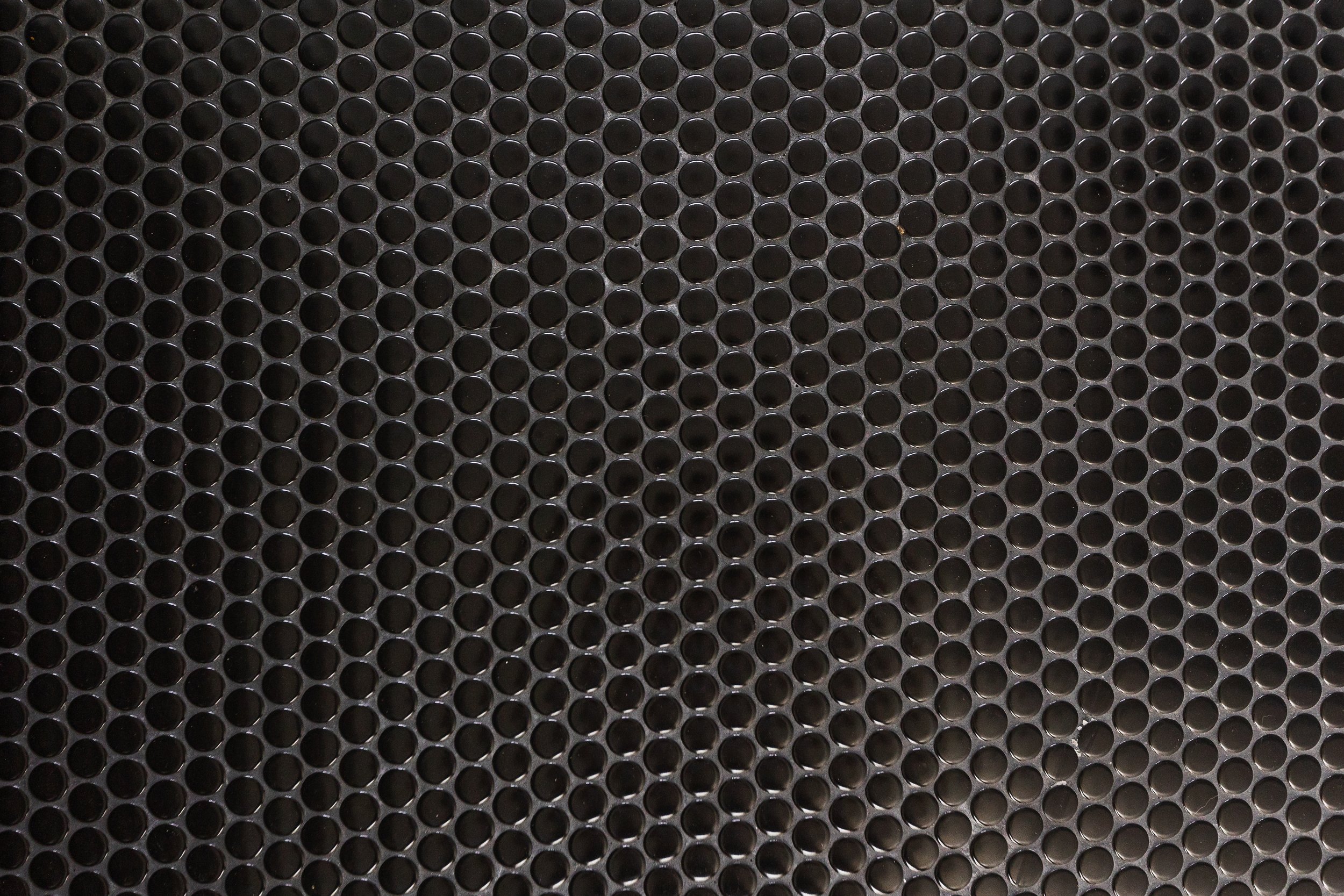 Black honeycomb grid texture