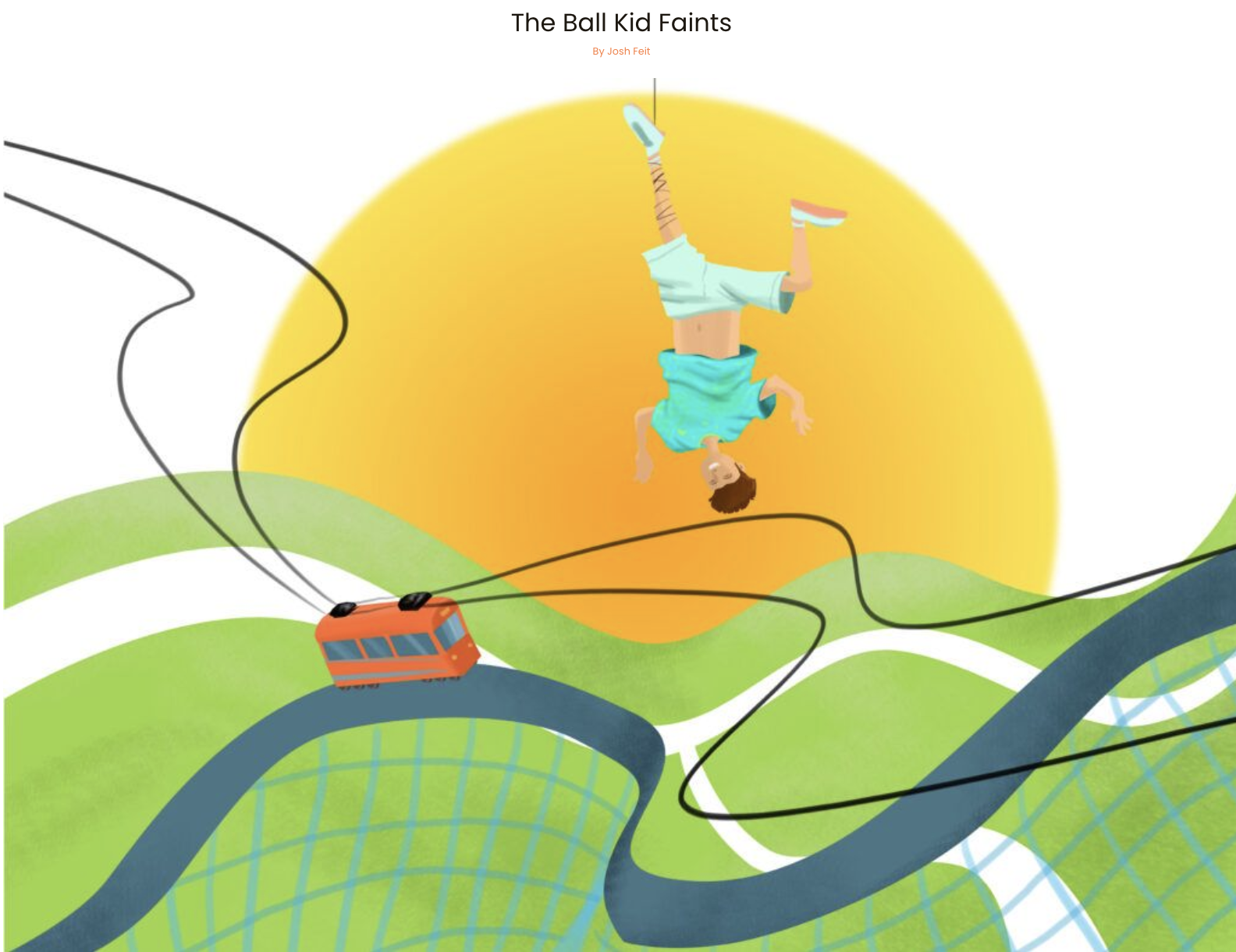 Half and One publishes my poem “The Ball Kid Faints.” 
