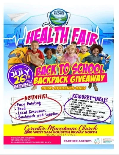 Health Fair / Back to School Backpack Giveaway