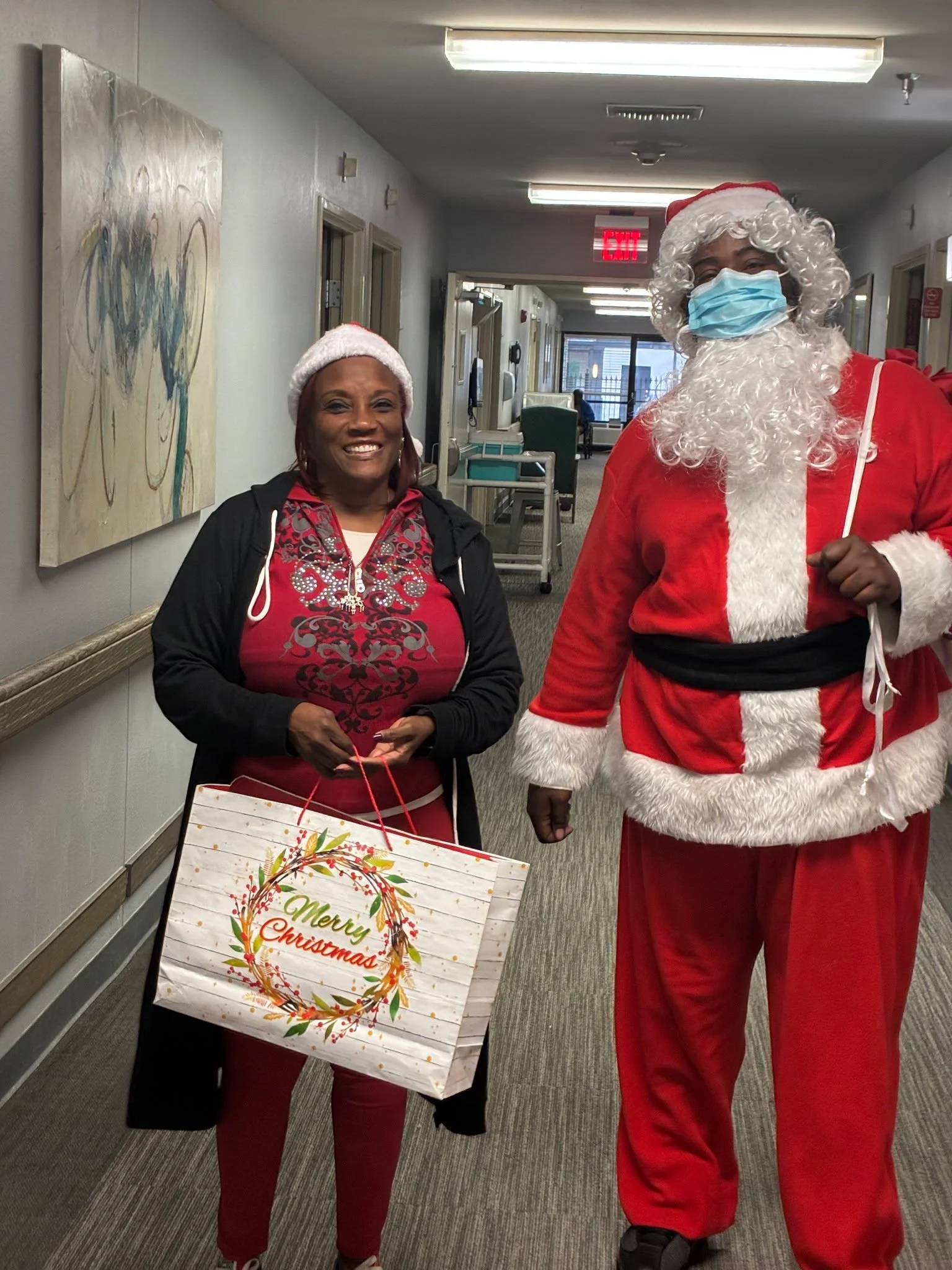 TRFF celebrates Christmas at Park Manor Cyfair on Dec 1, 2025.  TRFF was able to give out 70 gifts to the residents.