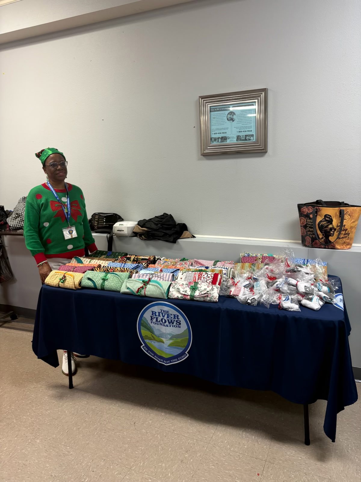 TRFF celebrates Christmas at Park Manor Cyfair on Dec 1, 2025.  TRFF was able to give out 70 gifts to the residents.