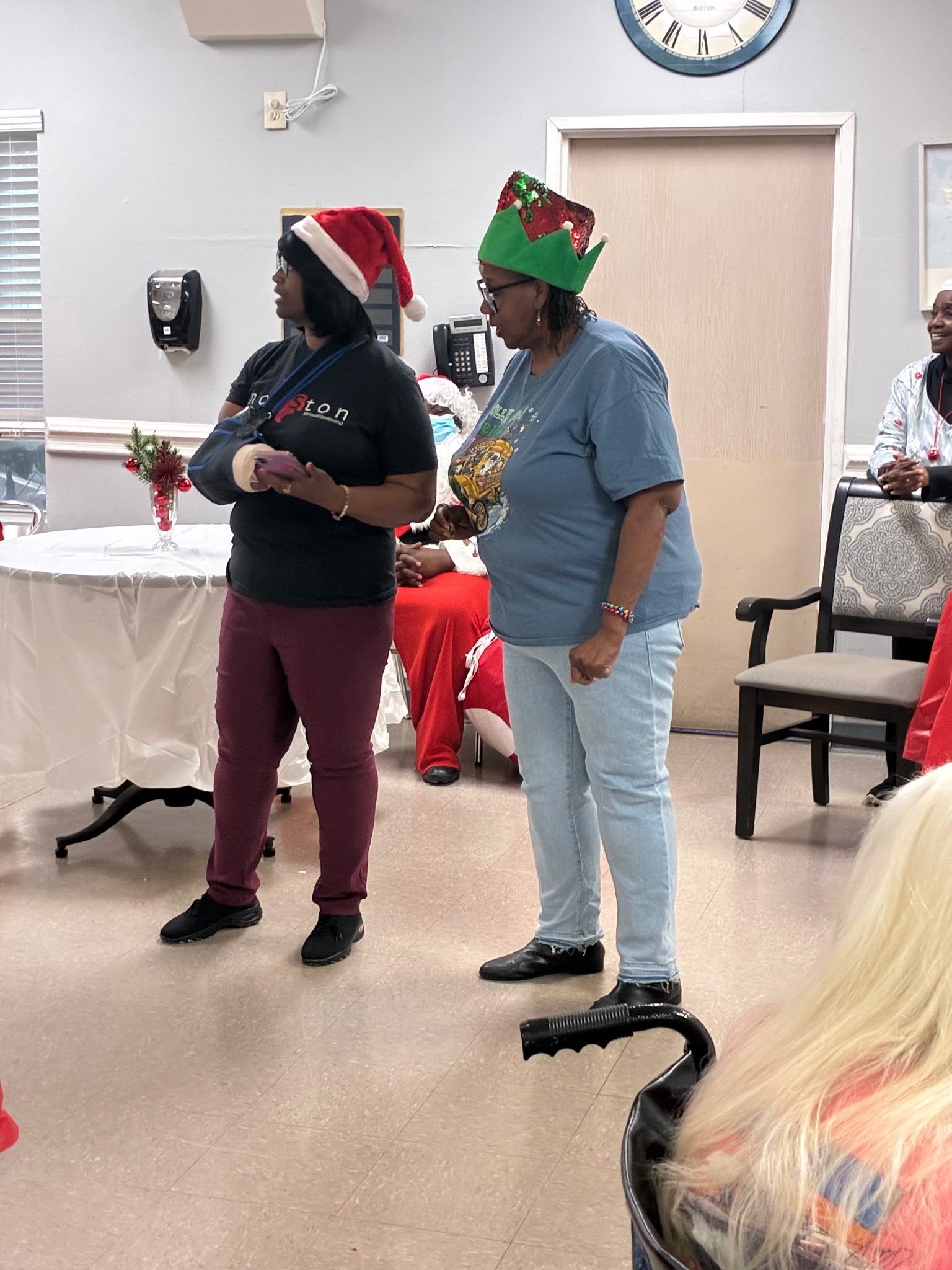 TRFF celebrates Christmas at Park Manor Cyfair on Dec 1, 2025.  TRFF was able to give out 70 gifts to the residents.