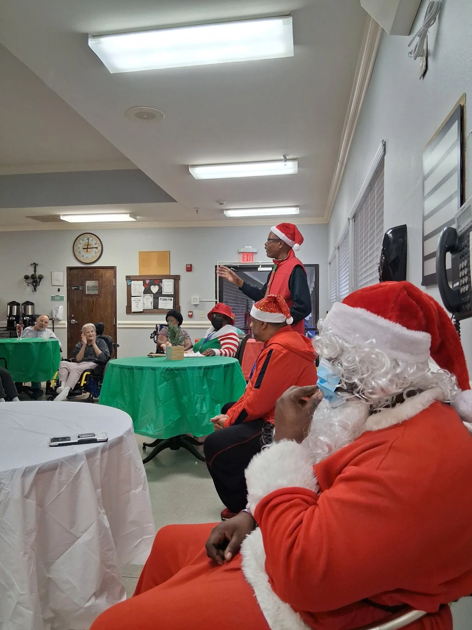 TRFF celebrates Christmas at Park Manor Cyfair on Dec 1, 2025.  TRFF was able to give out 70 gifts to the residents.