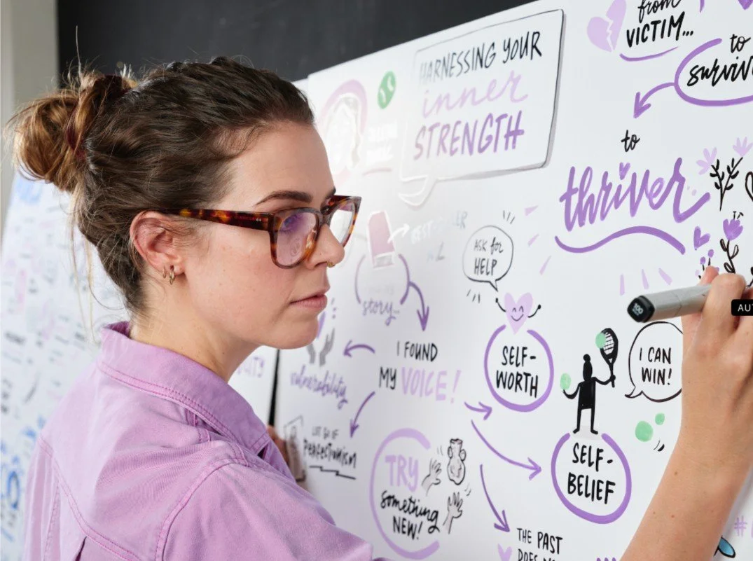 Better conversations, bigger impact: teaming up with a graphic recorder