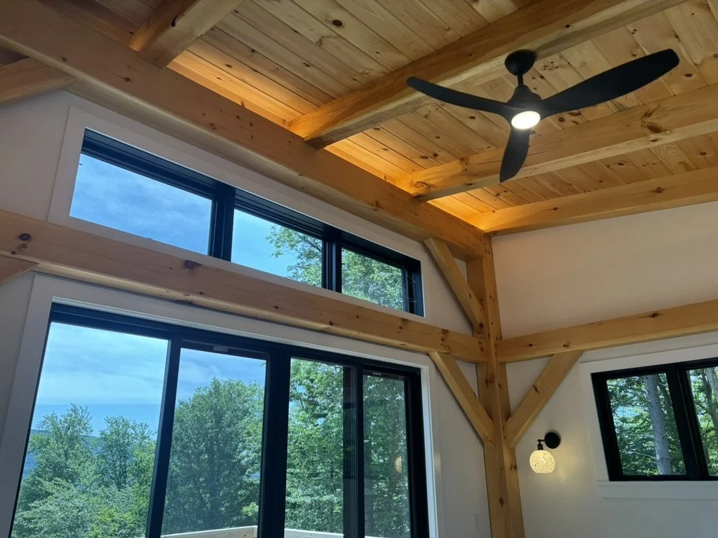 Light fixture in a modern house