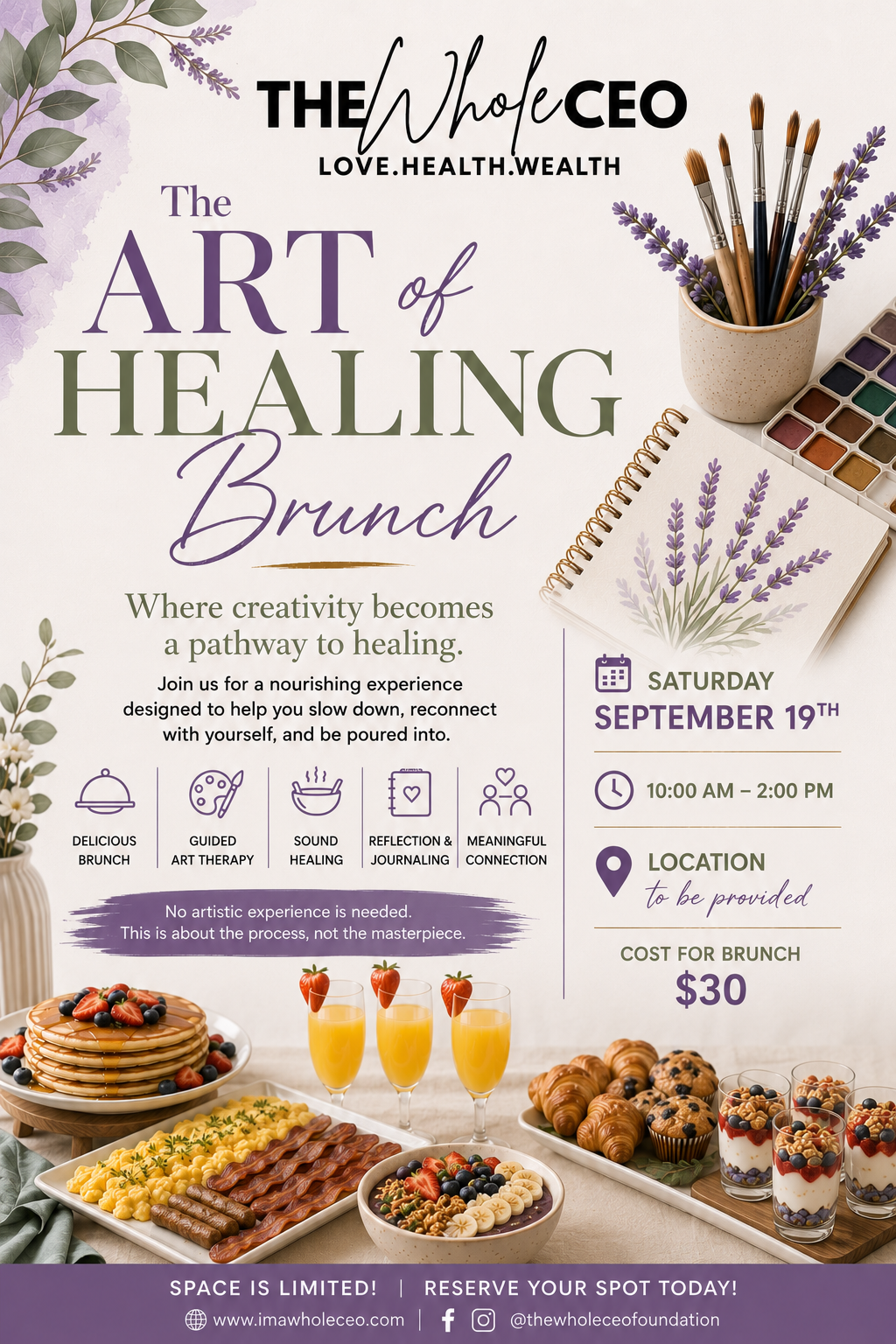 The Art of Healing Brunch