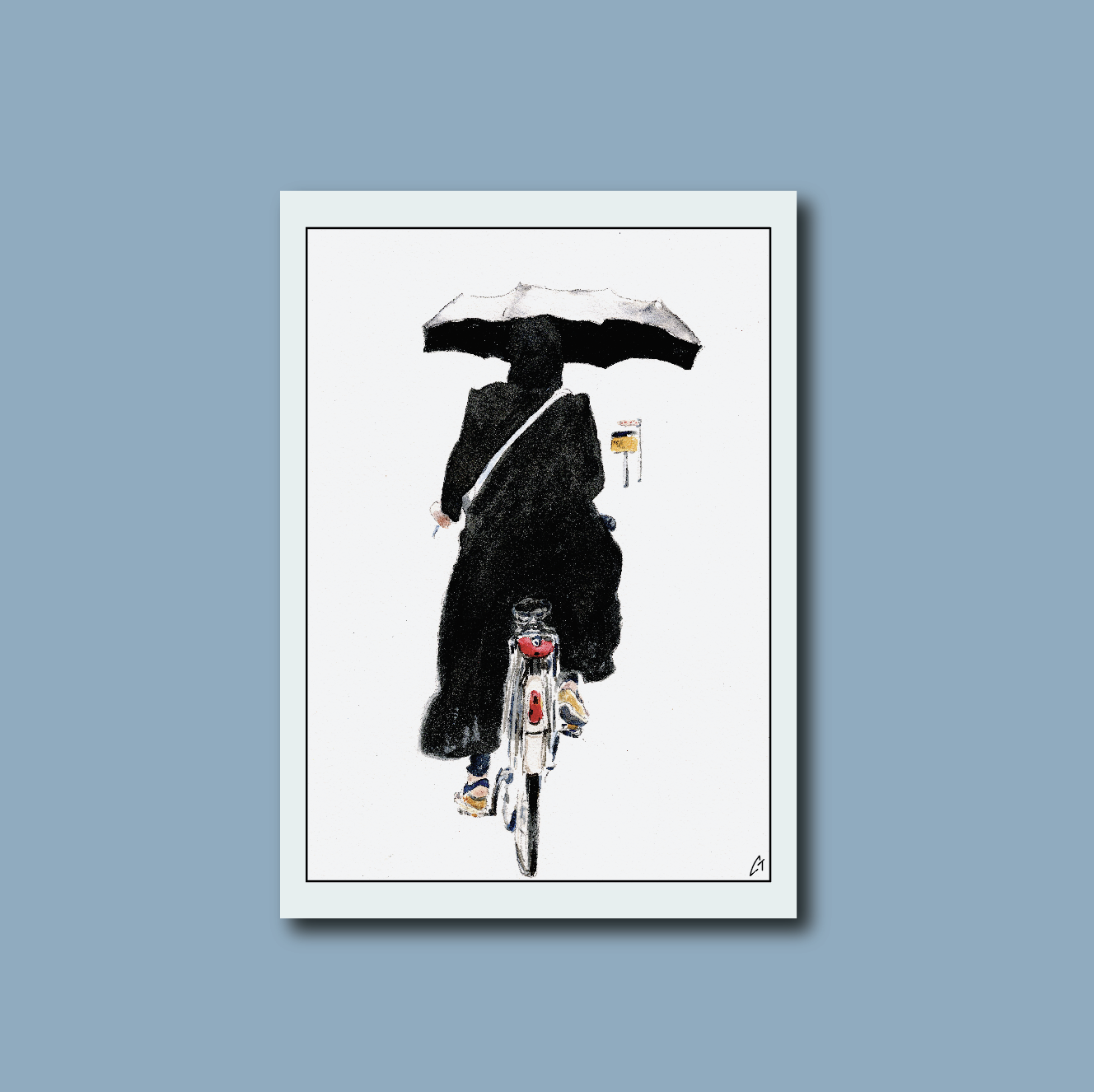 Black umbrella