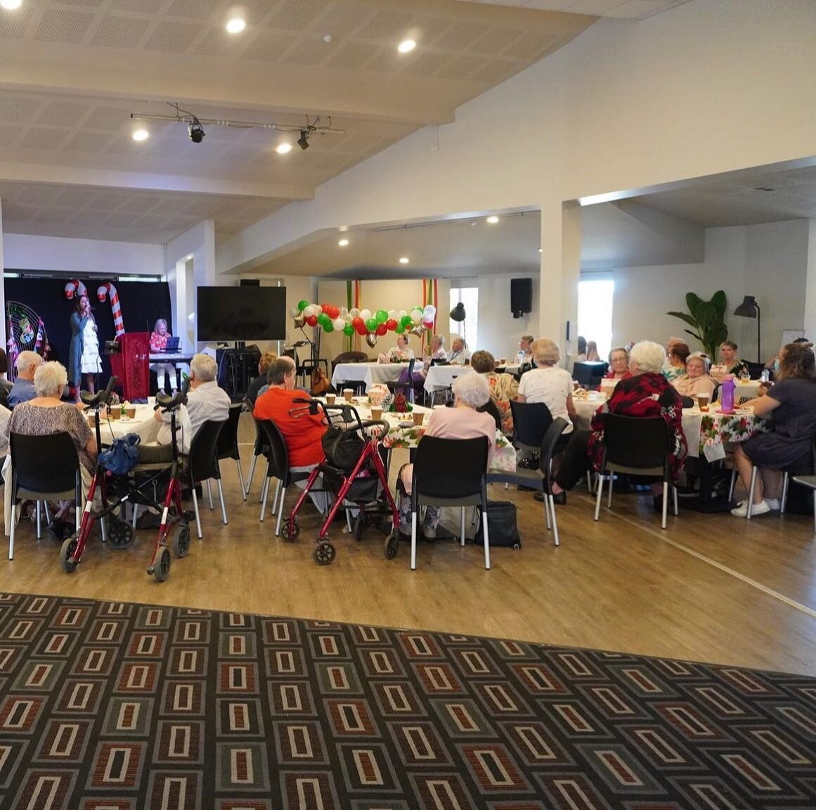 Did you hear about our Seniors Christmas Concert? 
We had over 70 beautiful, young at heart seniors come along to enjoy the festivities. Singing, dancing, eating, laughing and enjoying all things Christmas, even snow! 
A huge thank you to the volunte