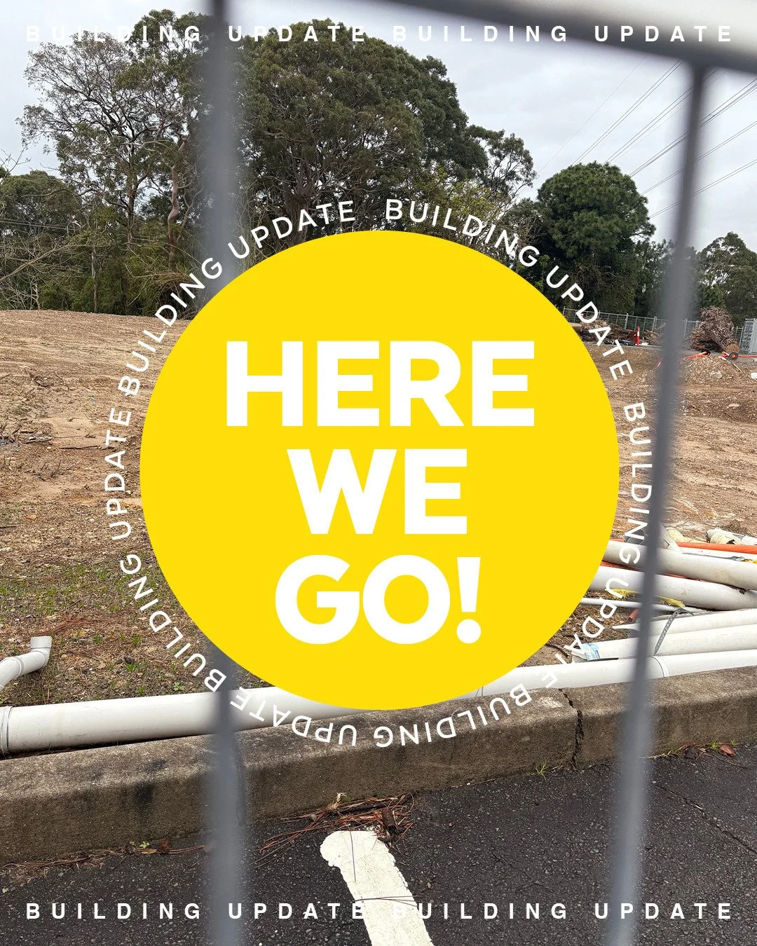 BUILDING UPDATE: As you may have found out on Sunday, our DA for the MPC is approved and we are celebrating!⁠
⁠
This means that you will start to see movement in our backyard as we begin to build. Stay tuned on socials as we give you regular updates 