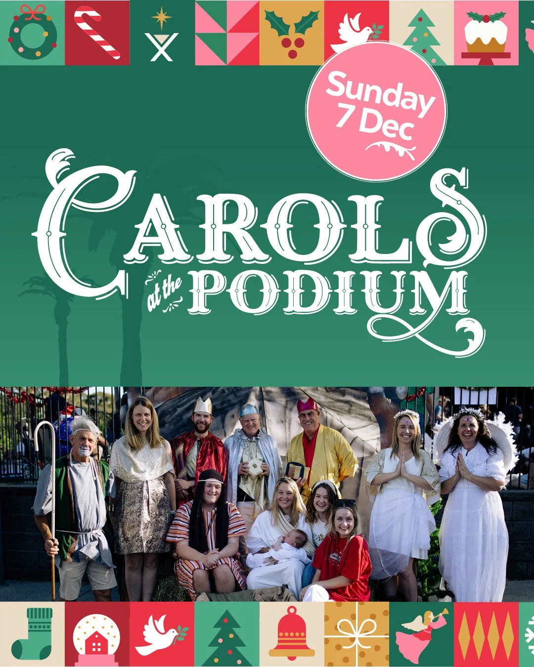 It's that time of the year again and we are so excited to be heading back to the Podium on the 7th of December for our community carols again this year.⁠
⁠
We will be kicking off our pre-show with Johnny Newsome from 5pm and singing the night away. S
