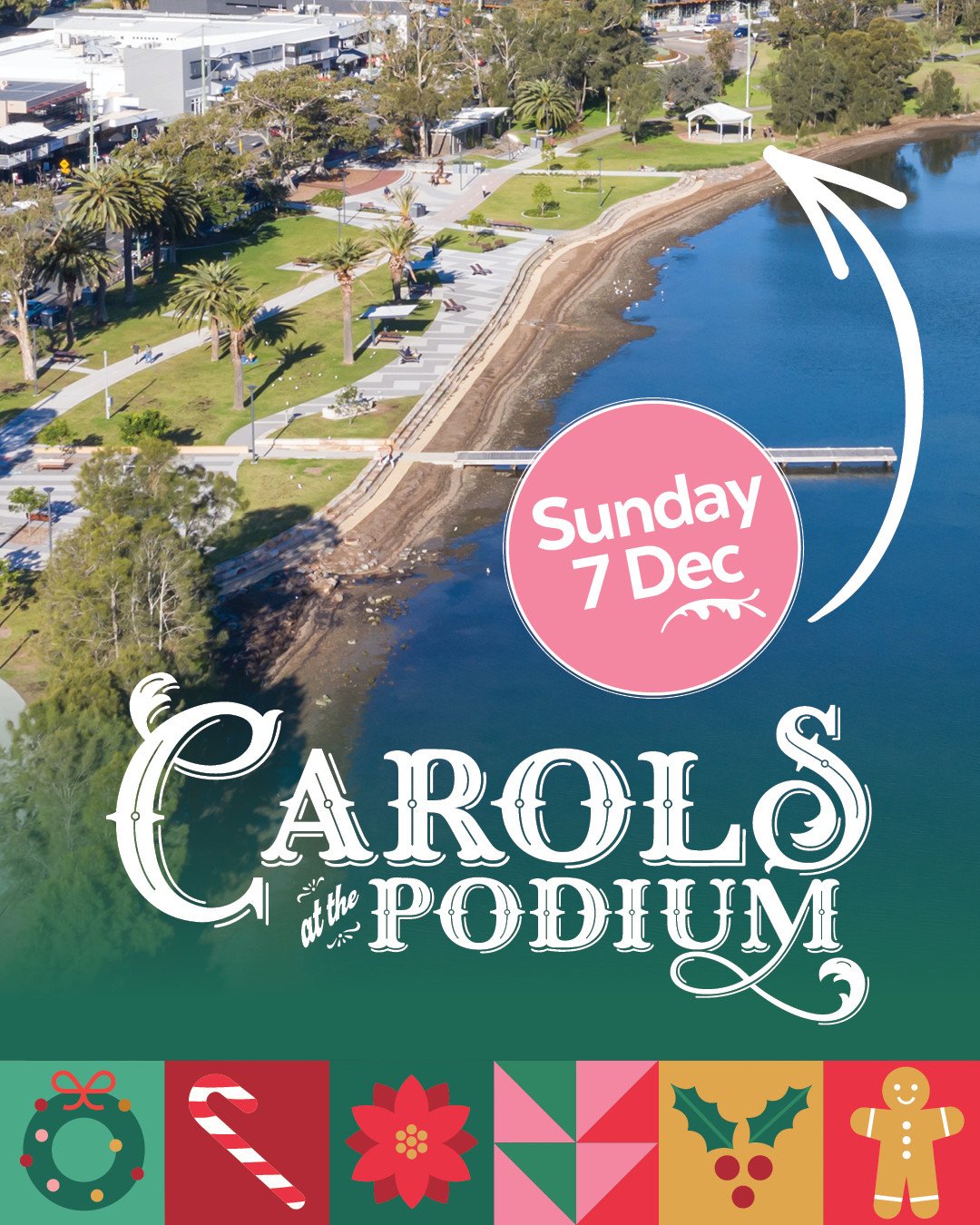 3 MORE SLEEPS!!!⁠
⁠
We are so excited to be coming together to share some Christmas cheer with you all this Sunday as we head up the Podium for our community carols.⁠
⁠
Pull up your camp chairs and picnic rugs, whip out your cheese boards and finger 