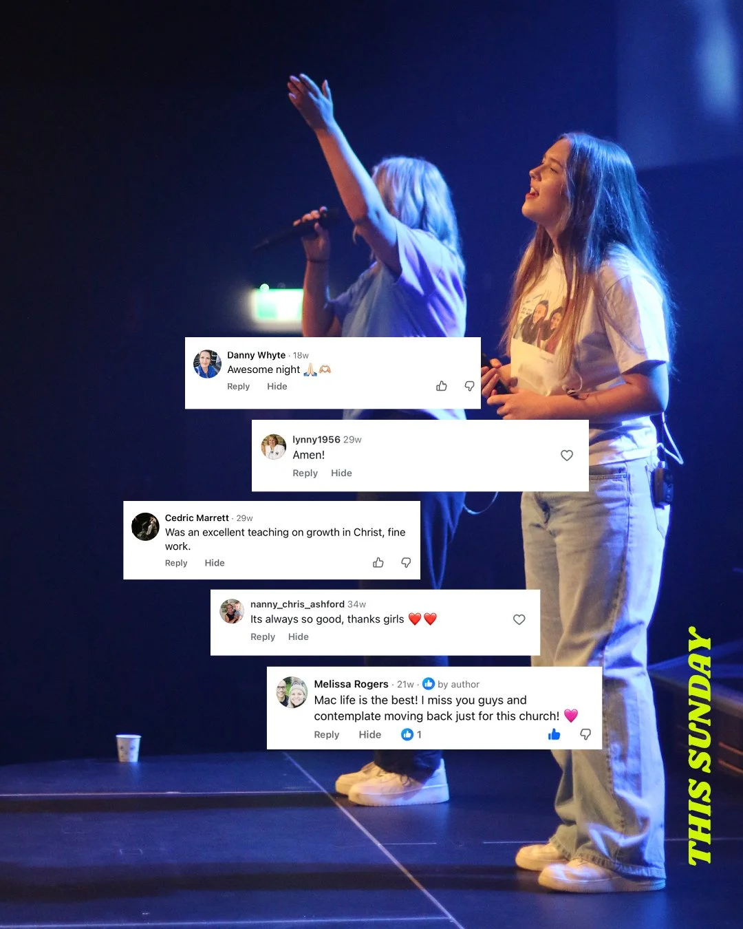 Sunday is just around the corner and it's going to be a good one! In our morning services we have Jacques preaching and in our 5pm service we have a Youth Takeover service! 🎉  So be sure to come along in person on online.