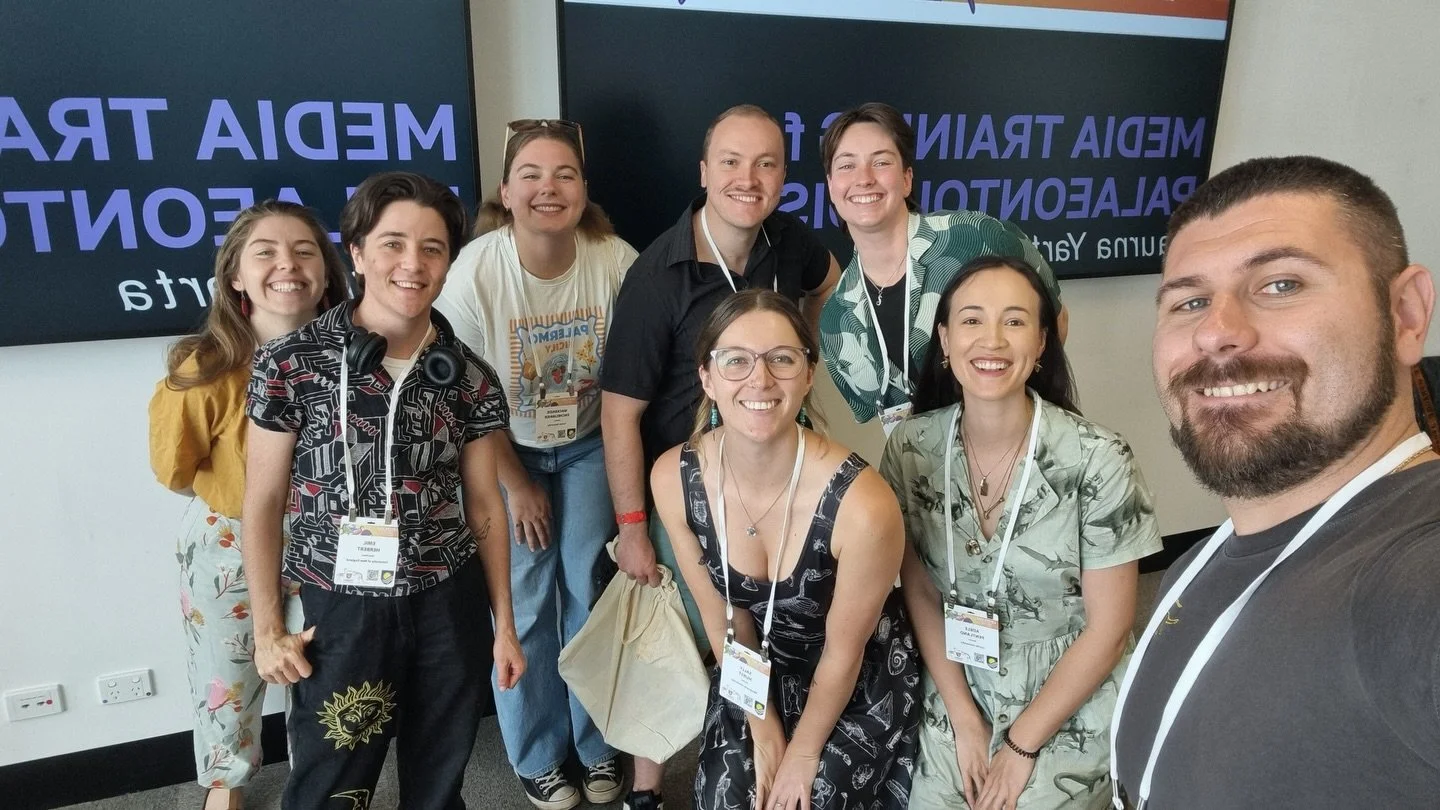 &lsquo;What scares you most about talking your science to the public or media?&rsquo;🎤🔬

Fantastic scenes at the Media Training for Palaeontologists at the Conference on Australasian
Vertebrate Evolution,
Palaeontology and Systematics (CAVEPS) run 