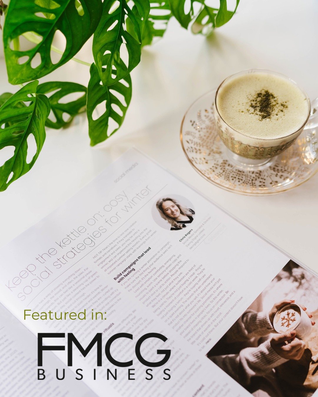 Spotted! 👀 Chris shared her winter wisdom in the latest issue of @fmcgbusiness ❄️

Grab a copy, make a cuppa, and get inspired ☕