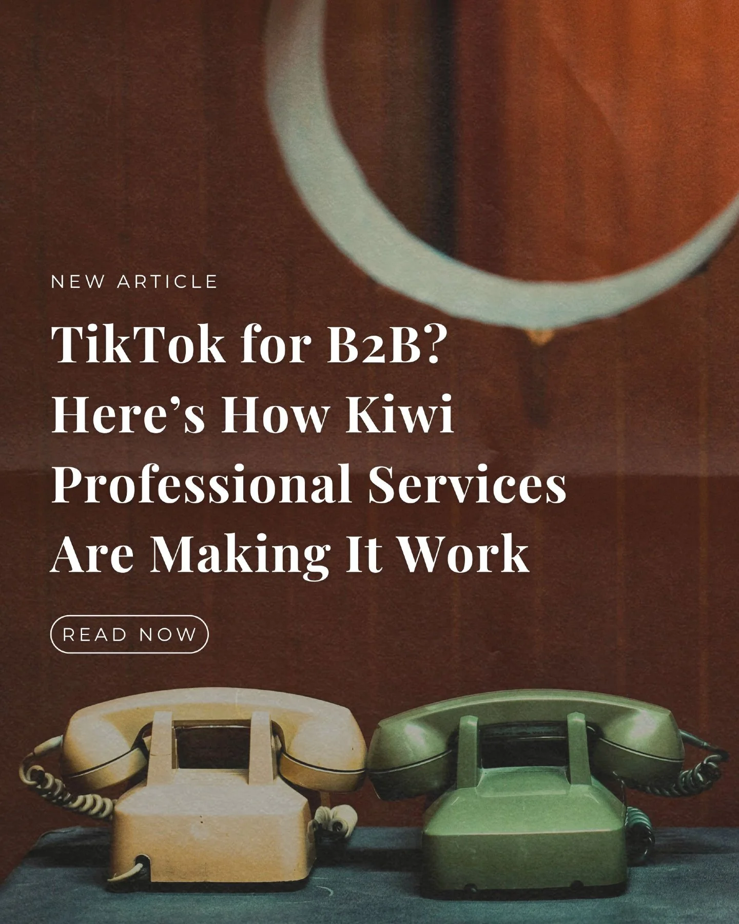 New Blog Alert 🚨✨

Think TikTok is just for Gen Z? Think again! 📱

Kiwi professional services are making waves on TikTok. From showcasing expertise to connecting with clients in a fun and fresh way, this is B2B like you&rsquo;ve never seen it befor