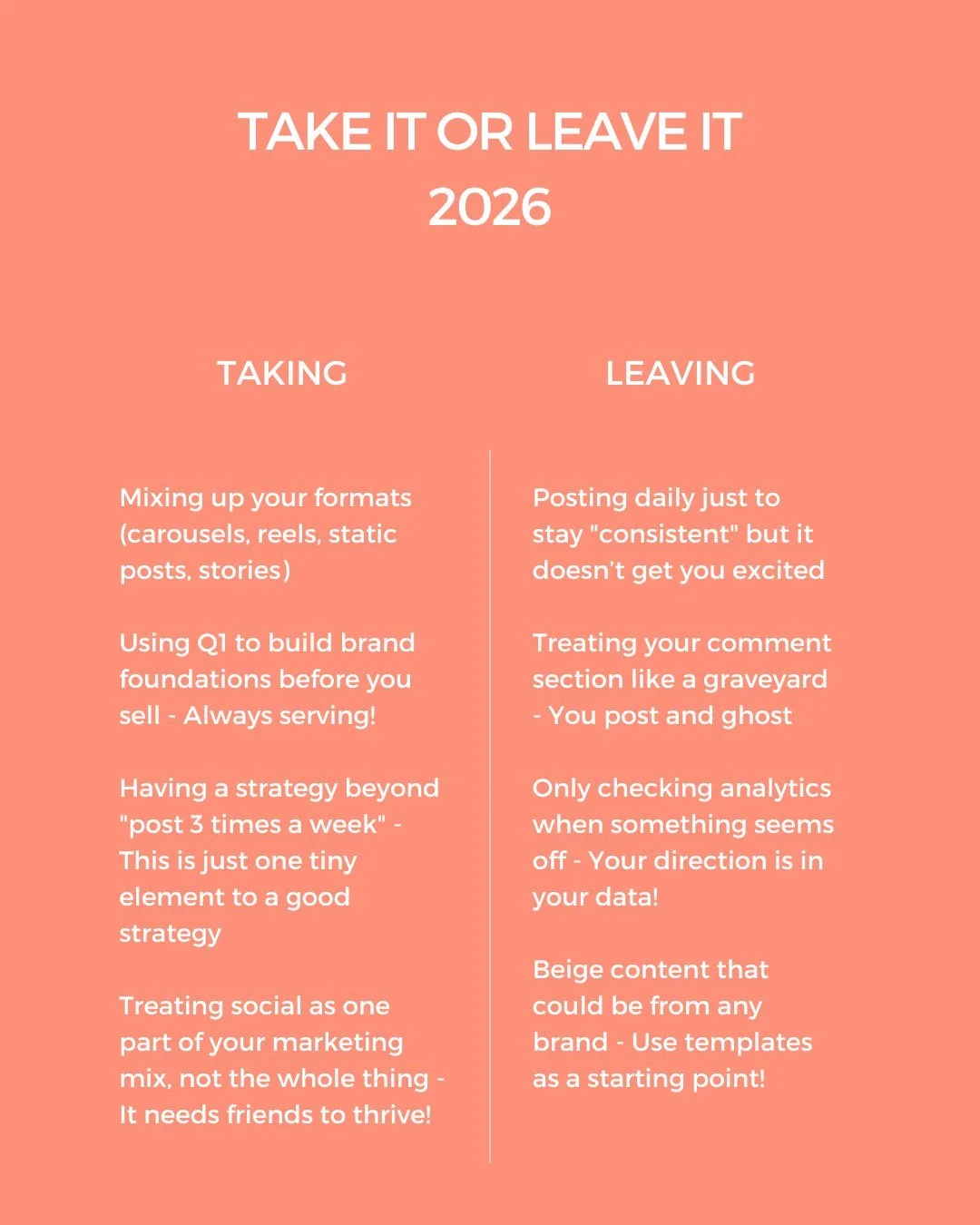 Consider this your permission slip to leave the bad habits behind. 👋

#daringdigitalnz #marketinggoals #marketingtips #socialmediatips #2026planning #socialmediaagency