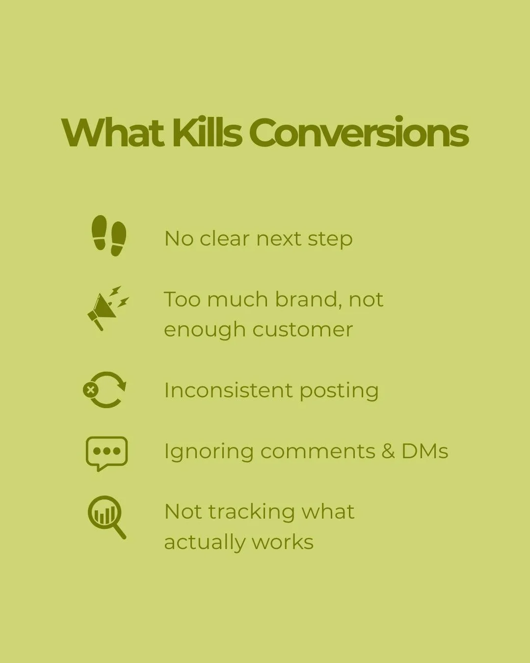 Even the best content won't convert if you're making these mistakes. 🤦&zwj;♀️

We've written up everything you need to know about creating content that actually converts (not just looks pretty) - including how to avoid these conversion killers.

Tap