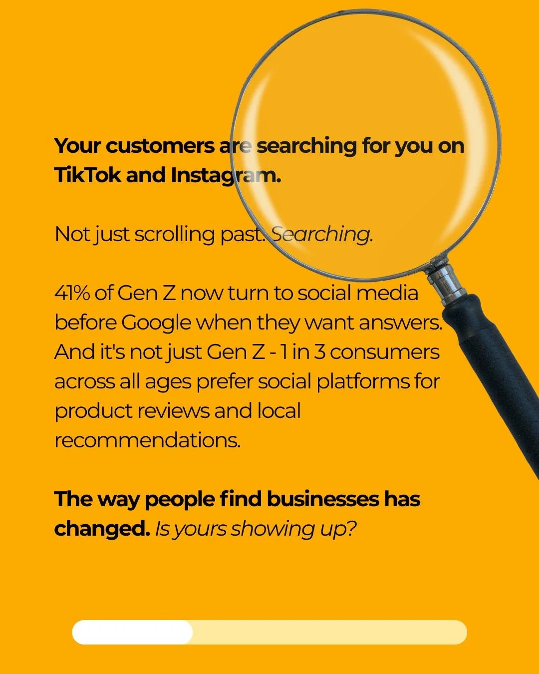 Your customers are already searching for you on social media. The question is, are you showing up? 🔍

Swipe through to find out why social search is the biggest shift in how Kiwi businesses get discovered right now, and what you can actually do abou