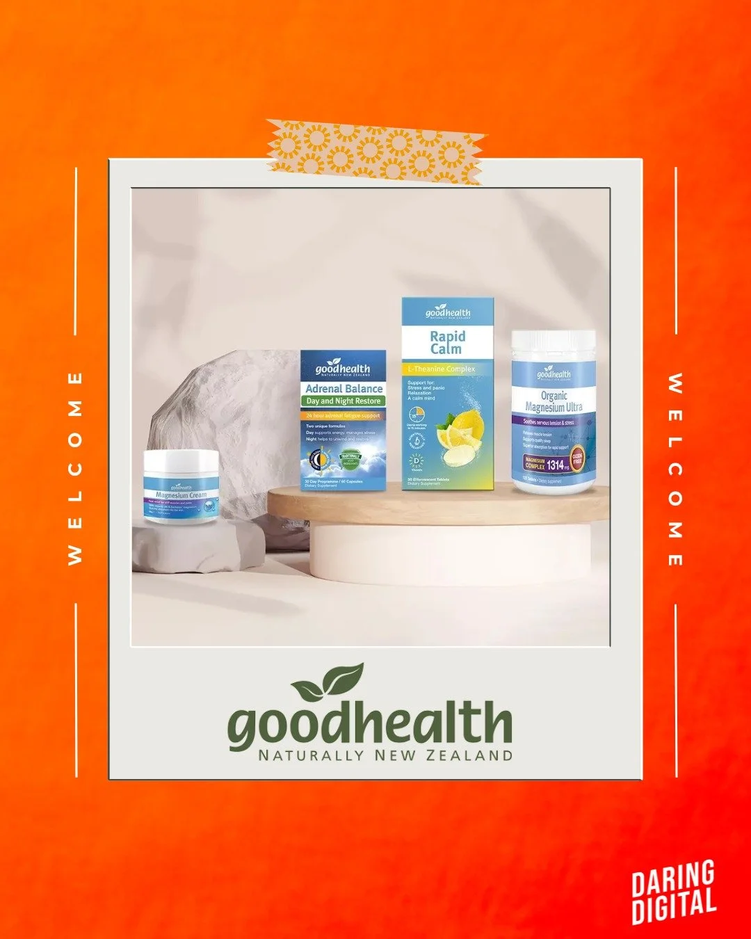 Exciting news! We're proudly welcoming @goodhealthnz to the Daring Digital line up. 🌿

Goodhealth has been developing premium natural health supplements right here in New Zealand since 1987. Nearly four decades of quality, integrity, and genuine car