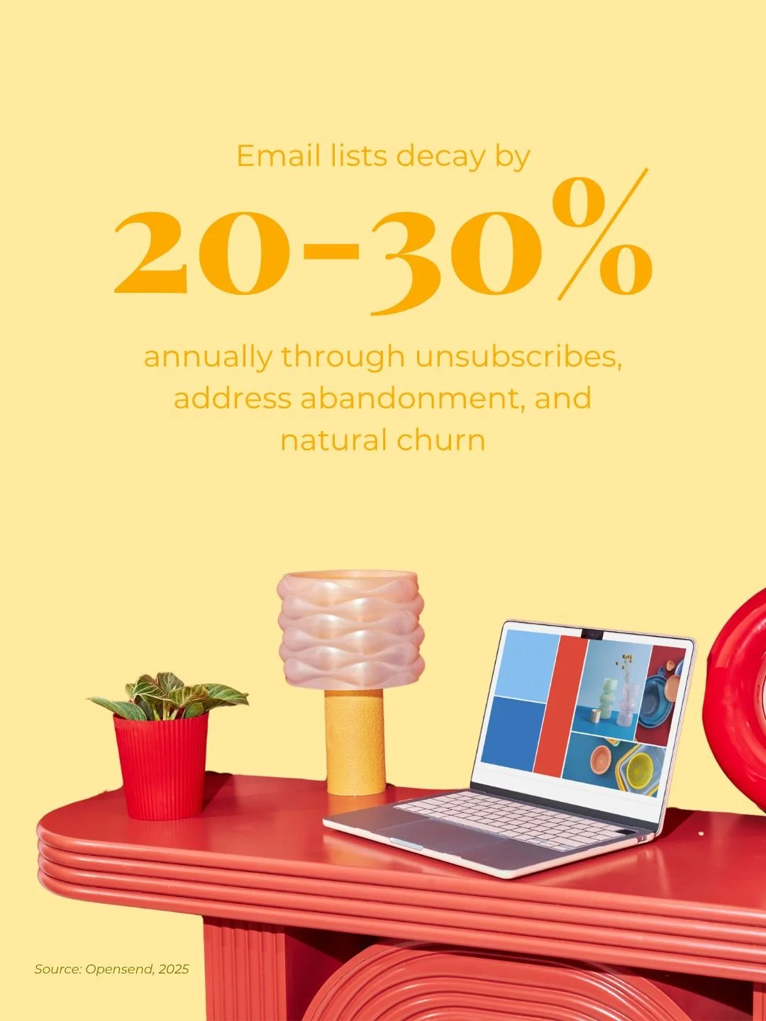 Bigger isn't always better when it comes to your email list 📧

Your list decays by 20-30% every year through unsubscribes, address abandonment, and natural churn - whether you're doing anything about it or not. That means brands who aren't actively 