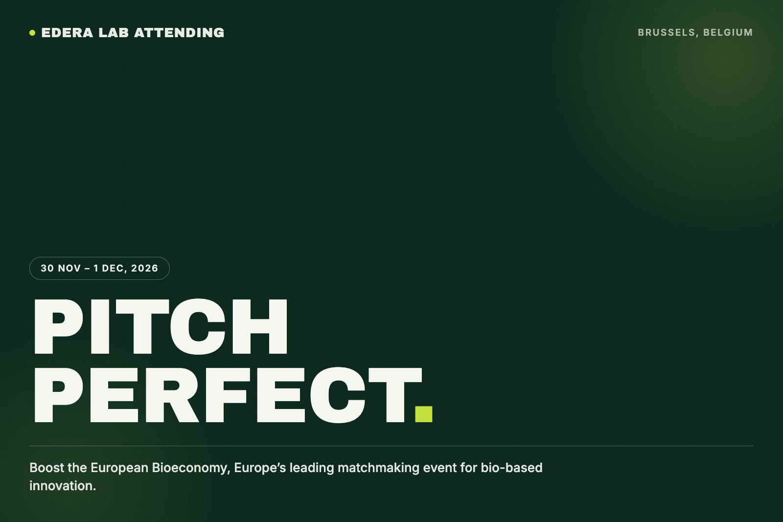 Pitch Perfect Bioeconomy 2026