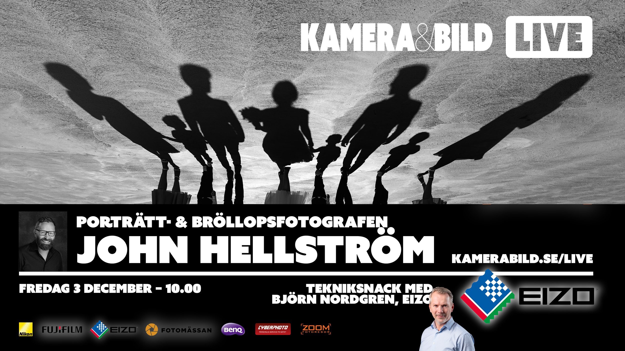 Fotograf och printmakaren John Hellström föreläser med Eizo hos fototidningen Kamera&Bild.