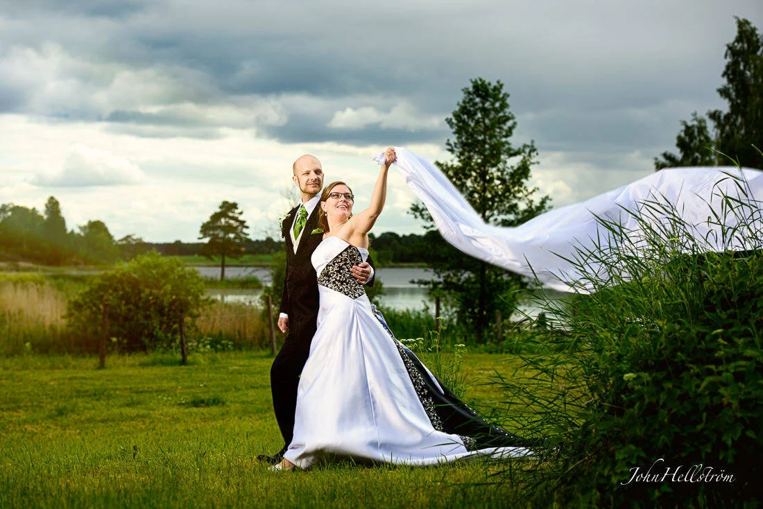 Bröllopsfotografering på Hedenlunda slott