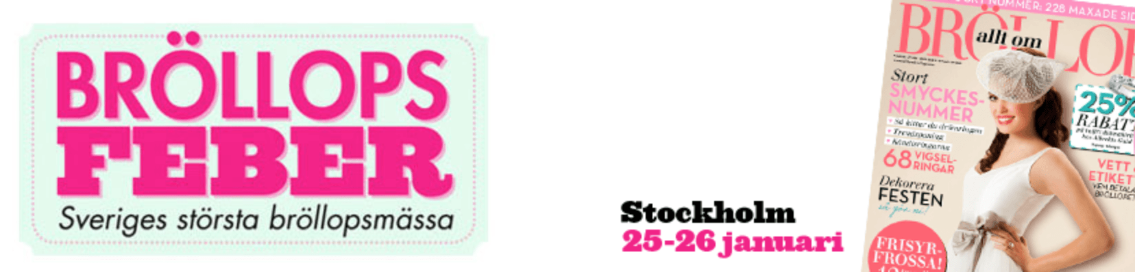 Meet me at the wedding fair in Stockholm