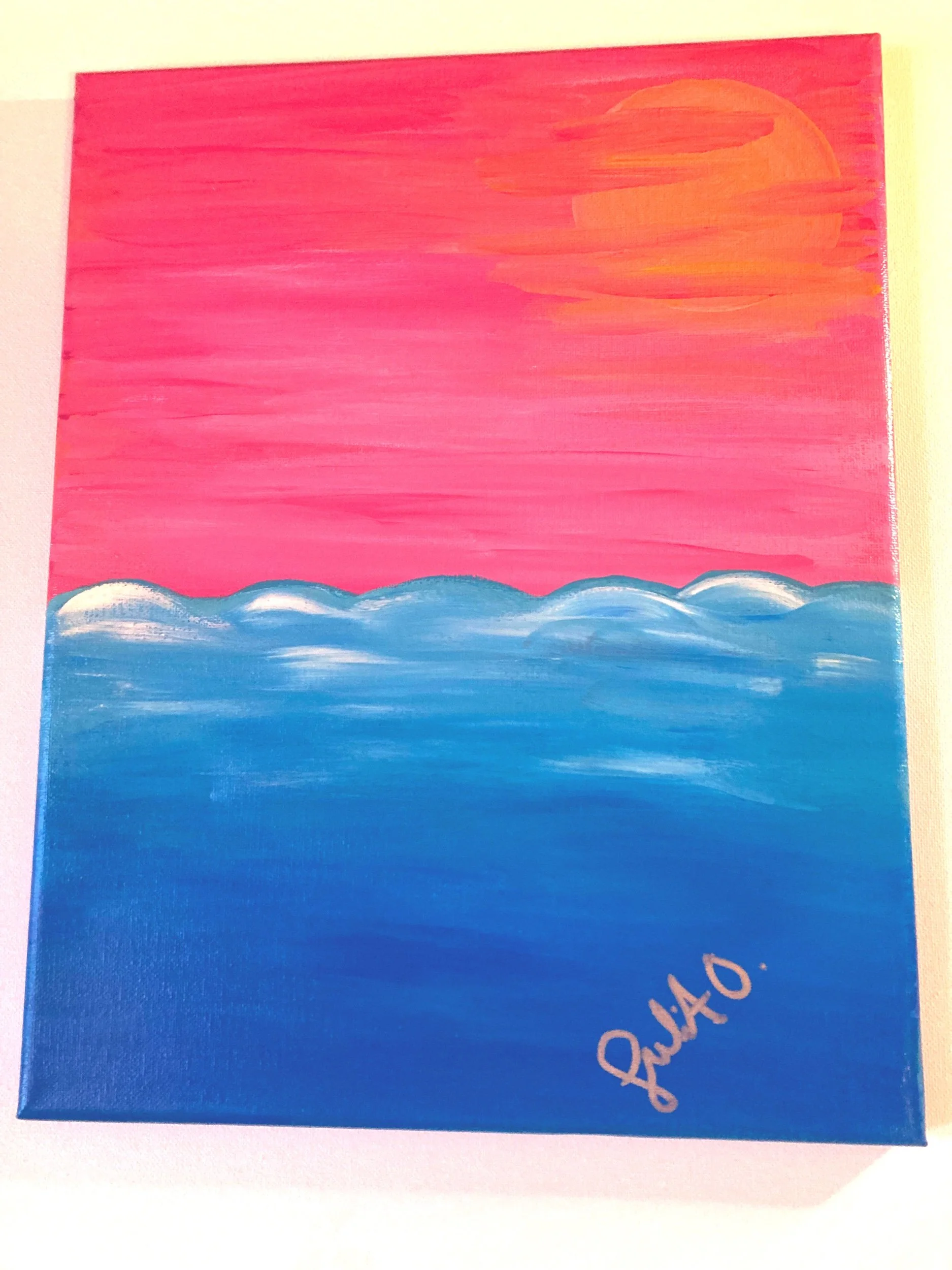 Original Art Sunset Beach