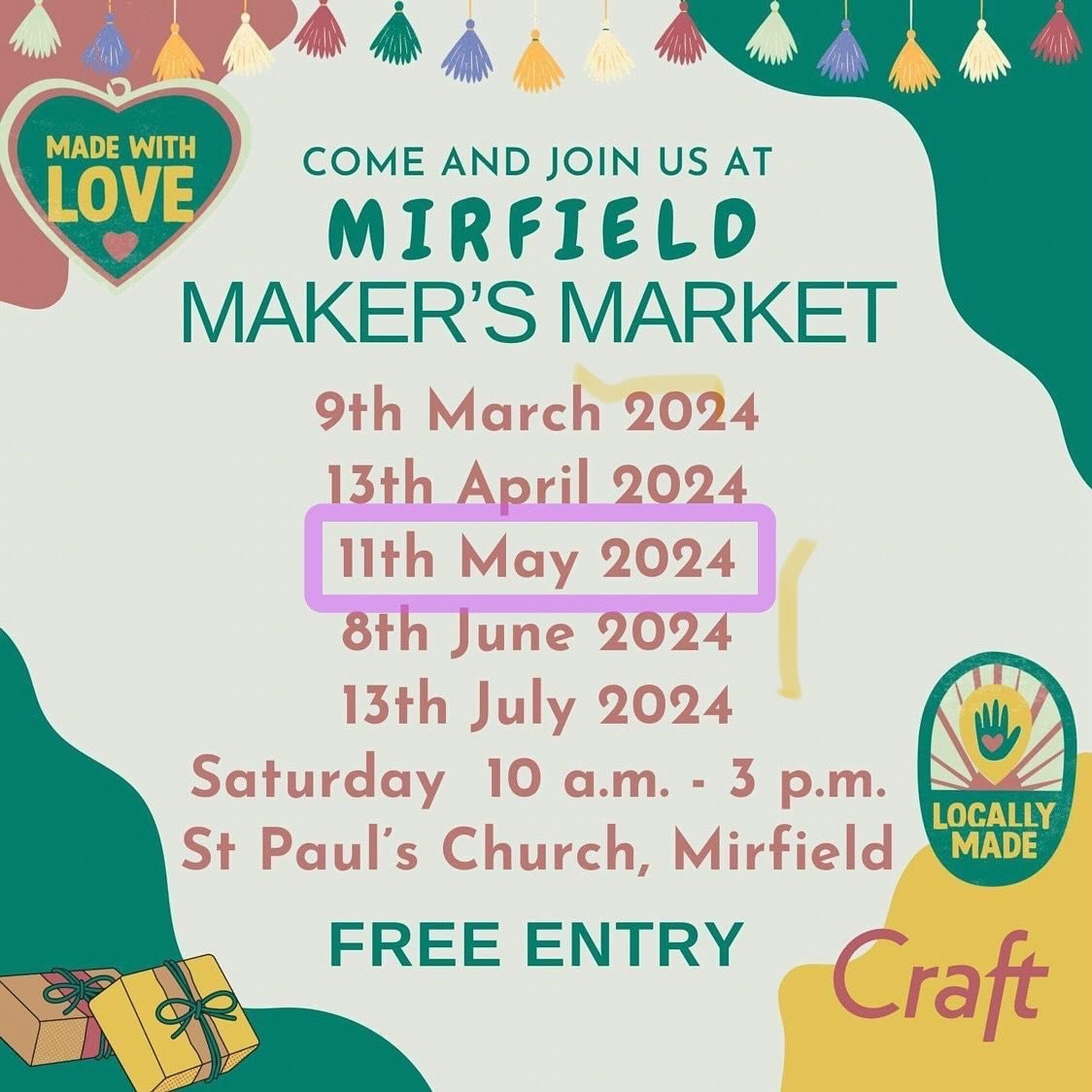 Join us tomorrow @mirfieldmakersmarket at St Paul&rsquo;s church. 

#westyorkshire #mirfield #yorkshire #soapmaker #giftset