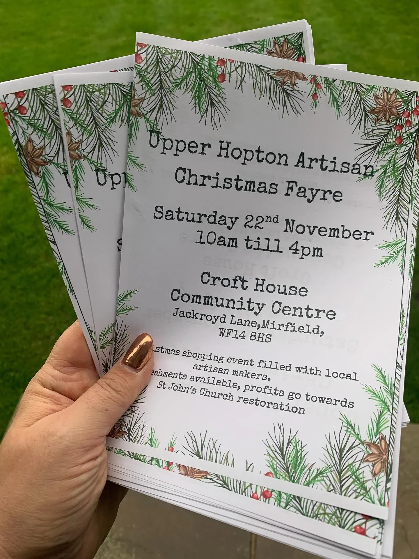 Flyers delivered around Upper Hopton today and Posters going up. Please come and support our talented group of makers and the very first market myself and @sarahhinchliffe_illustrations have arranged. 
Check out some of the stalls in advance: 

@sisu