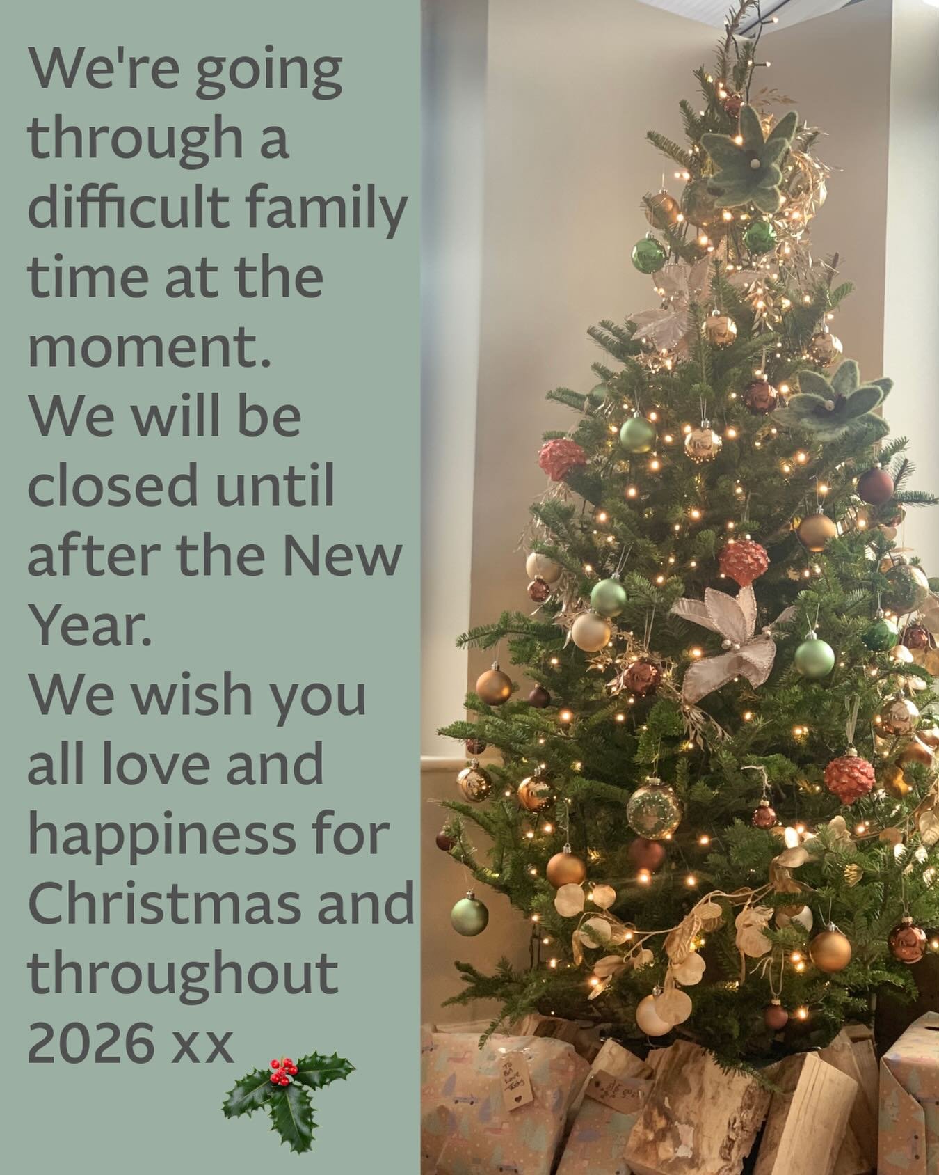 Please excuse us as we take time out this Christmas to focus on family. 
We&rsquo;ll be back in the new year with some exciting new products and opportunities. 

If you&rsquo;ve taken time out of your day to tell me how much you love my products this