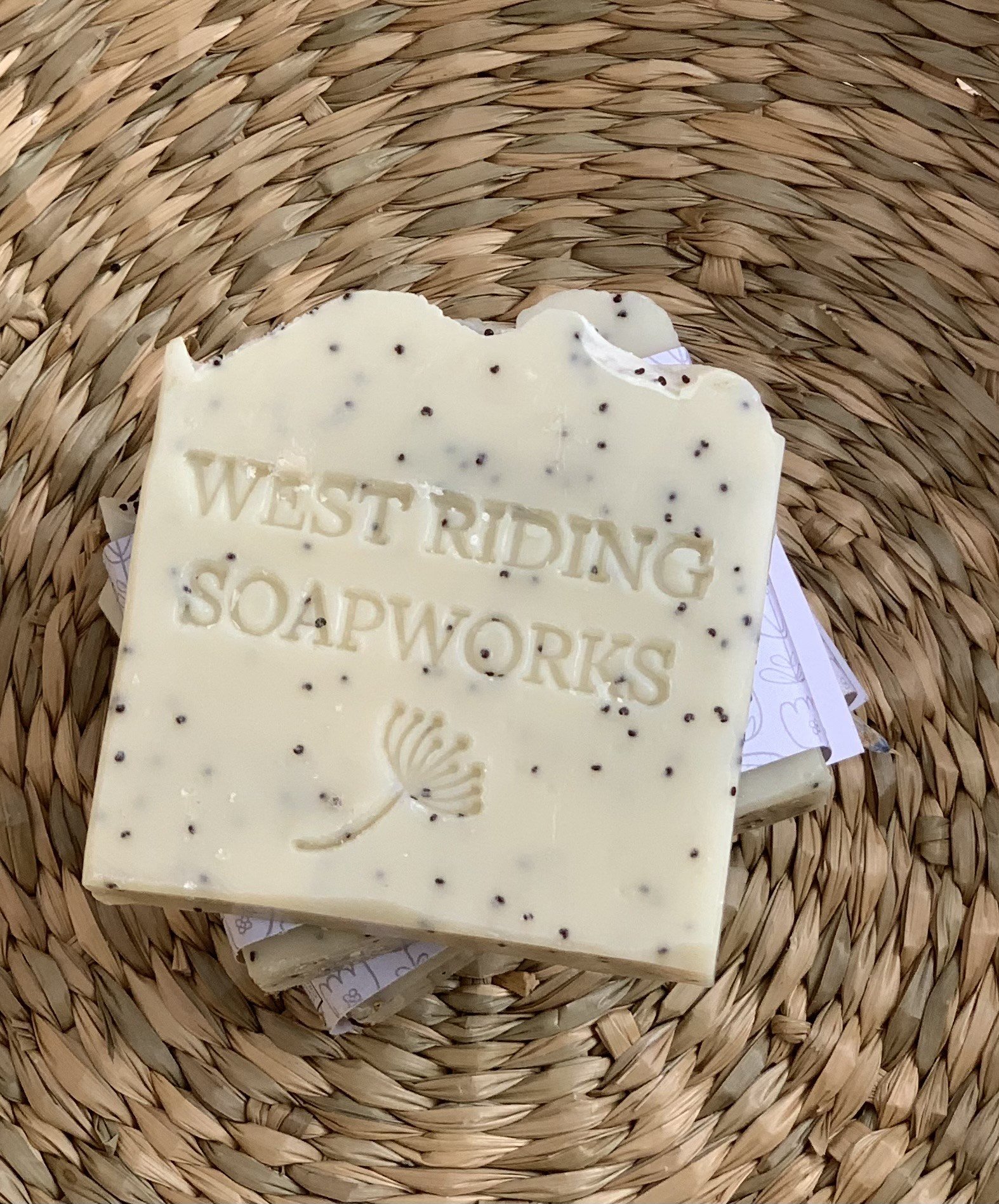 Peppermint, Spearmint and Lemongrass with Poppy Seeds and French Green Clay Soap Bar