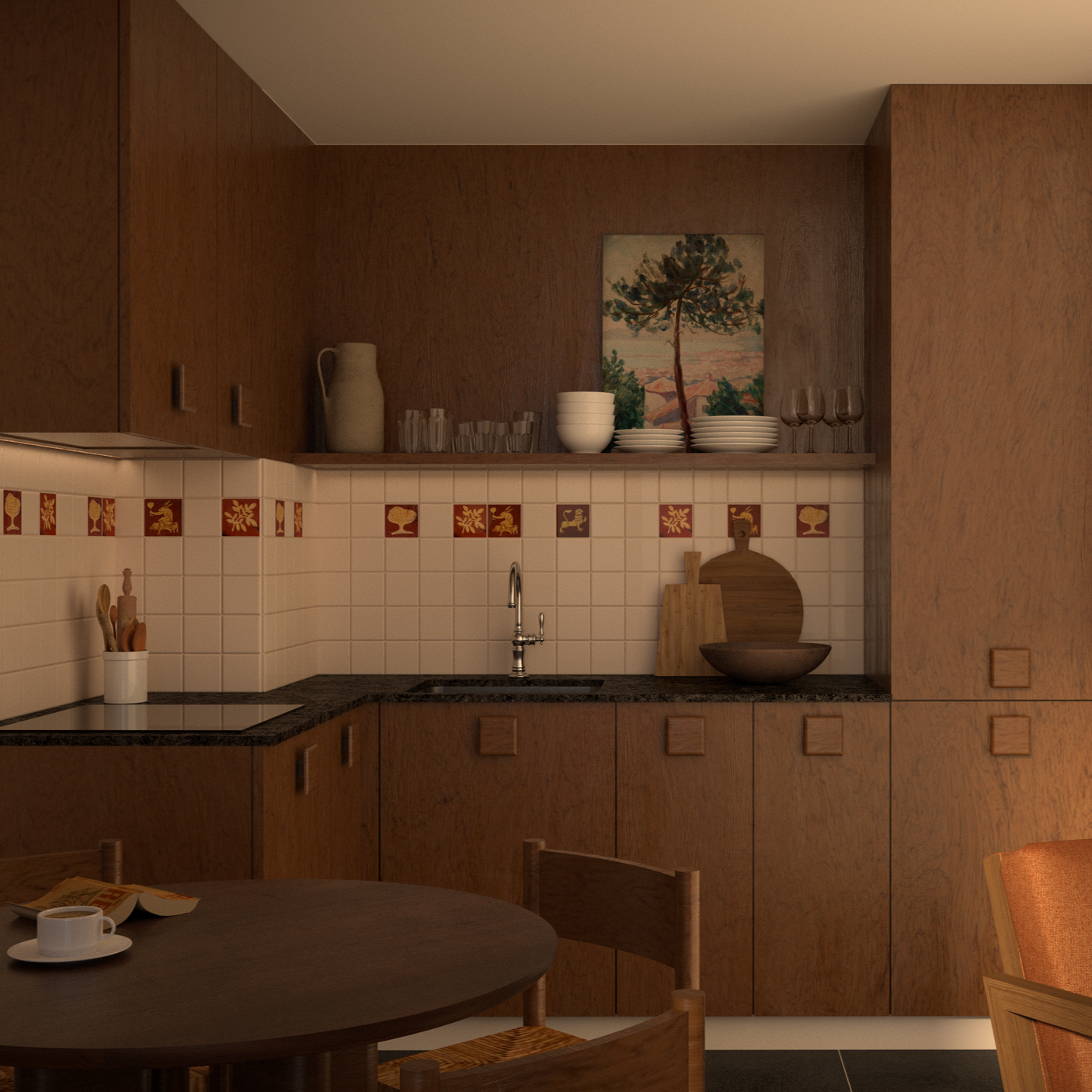 Cuisine d'un appartement 