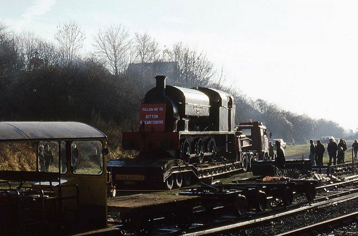 Littleton No. 5 arrives at Bitton on Sunday 30th November 1980 after being purchased from the Great Central Railway © R Tarling