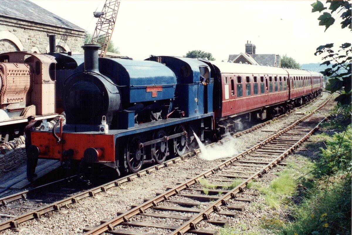 Littleton No. 5 awaits its next round trip in August 1993. © David Cole