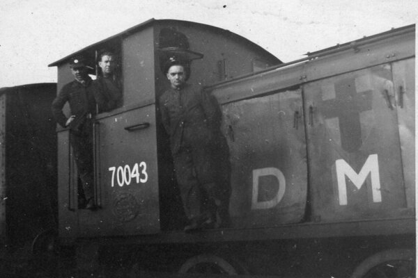 Grumpy is seen in December 1946 at the Detmold Military Railway. © Sue Wratten Family Archive