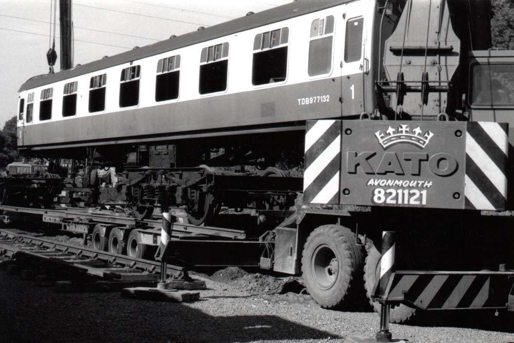 13231 is seen being unloaded upon arrival at Bitton. © Unknown