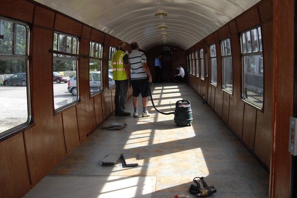 The interior of 25972 in September 2010 almost restored ready to welcome buffet users. © G Clark